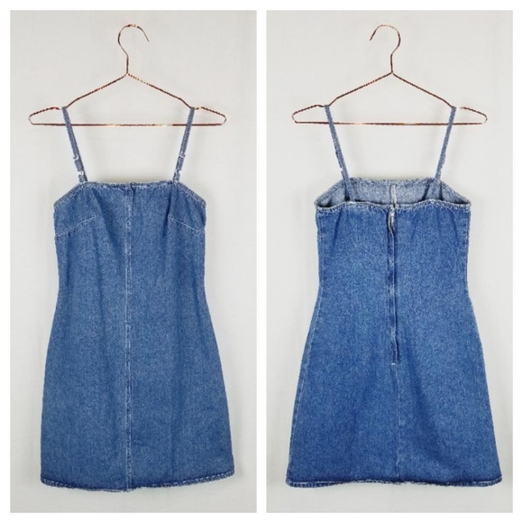 Dresses & Skirts - 90's style vintage denim mini dress